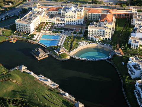 1. The Lake Spa Resort Aerial View